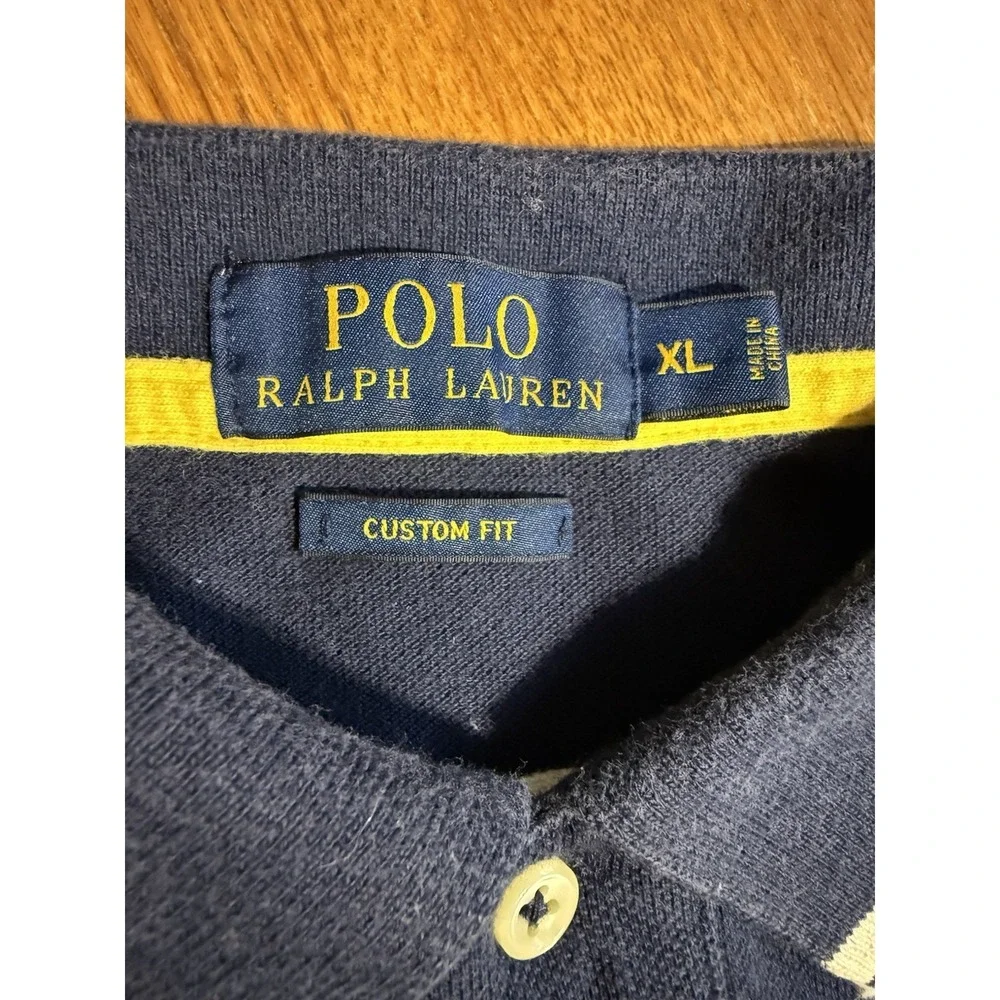 Polo Ralph Lauren Custom Fit P15 Offshore‎ Sailing Team Stripe Polo Shirt XL
